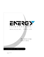 Energy Audissey A2+2 Owner'S Manual предпросмотр