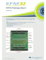 Preview for 1 page of Energy EFM32 EXP32 Manual