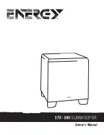 Предварительный просмотр 1 страницы Energy EW-100 Owner'S Manual