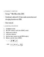 Предварительный просмотр 6 страницы Energy Mini Music Box Z100 User Manual