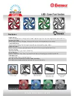 Предварительный просмотр 1 страницы ENERMAX LED CASE FAN Datasheet