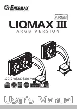 Preview for 1 page of ENERMAX Liqmax III ARGB ELC-LMT360-W-ARGB User Manual