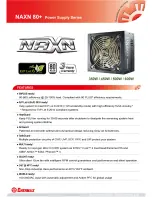 Preview for 1 page of ENERMAX NAXN 80 PLUS Datasheet