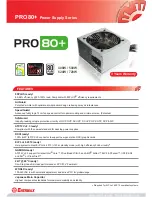 Preview for 1 page of ENERMAX PRO80PLUS Datasheet