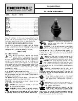 Предварительный просмотр 1 страницы Enerpac ACL Series Instruction Sheet