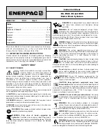 Preview for 1 page of Enerpac BD-10162 Instruction Sheet