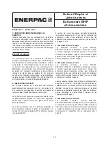 Предварительный просмотр 15 страницы Enerpac BHP-162 Instruction And Repair Parts Sheet