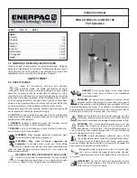 Enerpac BRC-106 Instruction Sheet preview