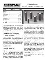 Enerpac CDT18131 Instruction Sheet preview