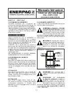 Preview for 10 page of Enerpac CLL Series Instruction Sheet