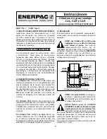 Preview for 13 page of Enerpac CLL Series Instruction Sheet