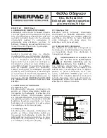 Preview for 22 page of Enerpac CLL Series Instruction Sheet