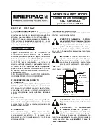 Предварительный просмотр 10 страницы Enerpac CLL Instruction Sheet