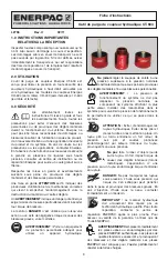 Предварительный просмотр 3 страницы Enerpac CT-604 Instruction Sheet