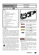 Enerpac ECCE32 Instruction Sheet preview