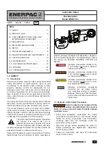 Enerpac EFBE7015 Instruction Sheet preview