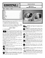 Enerpac GPE Series Instruction Sheet preview