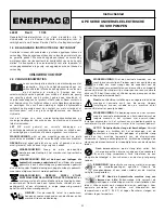 Preview for 31 page of Enerpac GPE Series Instruction Sheet