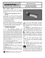 Preview for 9 page of Enerpac HPN-2000 Instruction Sheet