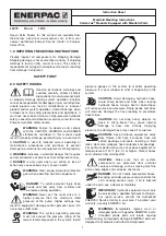 Enerpac MPFL-50V Instruction Sheet предпросмотр