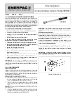 Предварительный просмотр 3 страницы Enerpac MTW250 Instruction Sheet