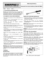 Предварительный просмотр 5 страницы Enerpac MTW250 Instruction Sheet