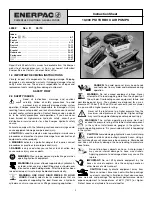 Preview for 1 page of Enerpac PATG Series Instruction Sheet