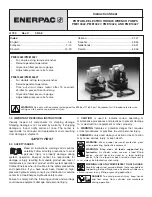 Preview for 1 page of Enerpac PME10022 Instruction Sheet