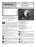 Enerpac PMU Q Series Instruction Sheet preview