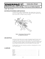 Preview for 1 page of Enerpac Posi Lock EP-104 Instruction Sheet