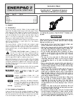 Enerpac Pow'R-LOCK PL200 Series Instruction Sheet preview