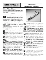 Предварительный просмотр 1 страницы Enerpac REP-5 Instruction Sheet