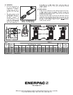 Предварительный просмотр 2 страницы Enerpac REP-5 Instruction Sheet