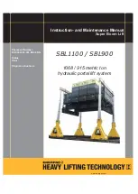 Preview for 1 page of Enerpac SBL1100 Instruction And Maintenance Manual