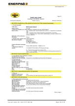 Preview for 145 page of Enerpac SBL1100 Instruction And Maintenance Manual