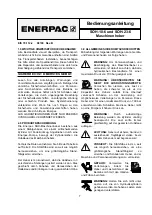 Предварительный просмотр 7 страницы Enerpac SOH-10-6 Instruction Sheet