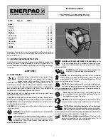 Enerpac TQ-700 Series Instruction Sheet preview