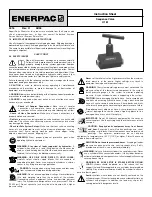 Enerpac V-161 Instruction Sheet preview