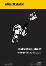 Preview for 1 page of Enerpac WCR4000 Instruction Sheet