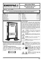 Enerpac XLP-50 Series Instruction Sheet предпросмотр