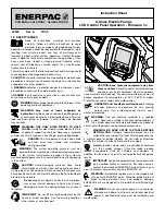 Preview for 1 page of Enerpac Z 1 0 Series Instruction Sheet