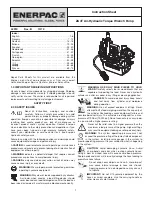 Preview for 1 page of Enerpac ZA4T Instruction Sheet