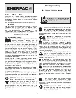 Preview for 5 page of Enerpac ZE Instruction Sheet