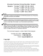 Preview for 3 page of EnerSys alpha Cordex CXRF 48-3.6kW Technical Manual