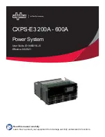 Предварительный просмотр 1 страницы EnerSys alpha CXPS-E3 User Manual