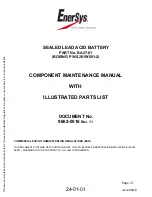 Предварительный просмотр 1 страницы EnerSys BA27-01 Maintenance Manual