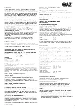 Preview for 3 page of EnerSys GAZ lomain KGL P Quick Start Manual