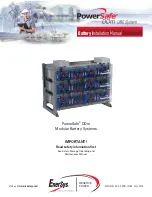 Preview for 1 page of EnerSys PowerSafe DDm 100-21 Installation Manual