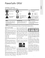 Preview for 2 page of EnerSys PowerSafe OPzV Installation, Operation & Maintenance Instructions Manual