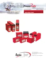 EnerSys PowerSafe SBS 110 Instruction Sheet preview